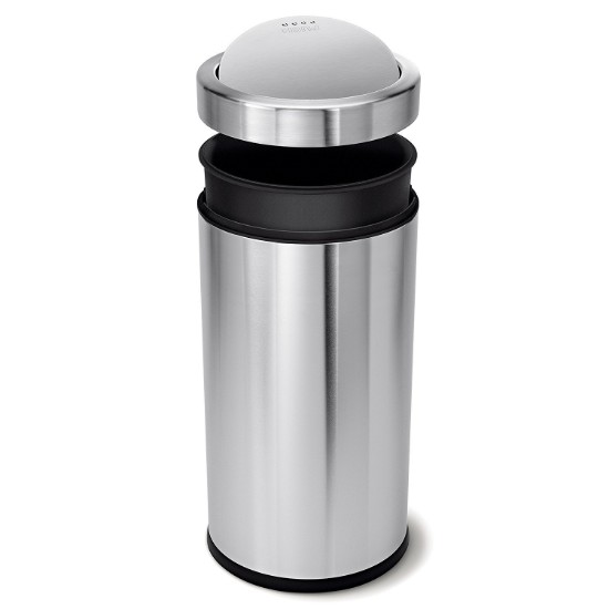 simplehuman szemetes, 55 L, rozsdamentes acél