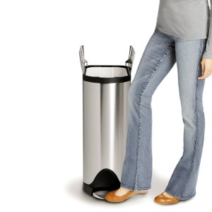 Simplehuman ~  45 literes, rozsdamentes acél pedálos szemetes