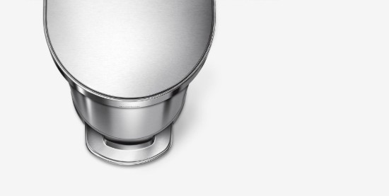 Simplehuman pedálos szemetes 45 L, négyszögletes