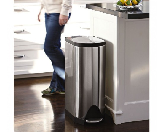 Simplehuman pedálos szemetes rozsdamentes acél, 30 L