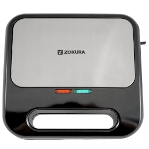 Zokura - 800 W -os 2 szeletes szendvicskészítő 3 az 1-ben