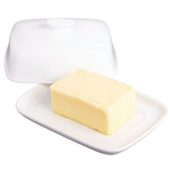 Kitchen Craft Vajtál fedővel, 18 x 14 cm, porcelán
