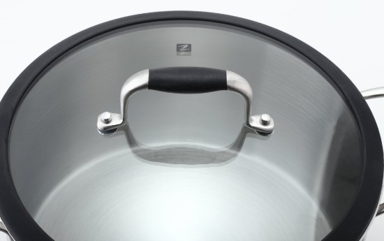 Rozsdamentes acél lábas fedővel, 22cm/4,1L - Zokura