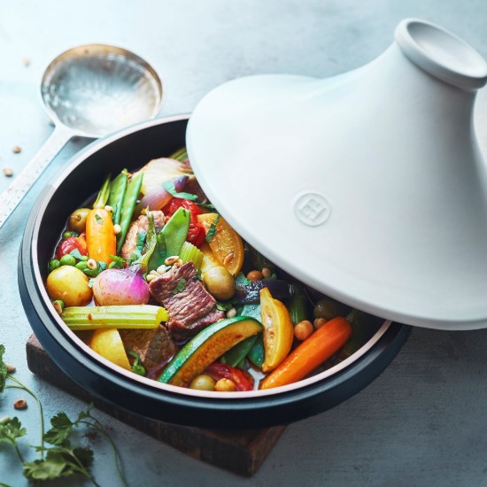Tajine "Delight" 27,5 cm/2 l, <<White&Slate>> - Emile Henry