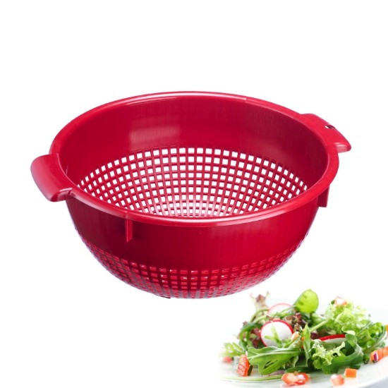 Westmark saláta szűrő, 26 cm, műanyag, piros