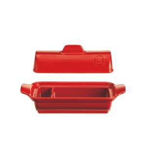 Emile Henry terrine edény, kerámia, 24x10 cm/0,6 l, Burgundy