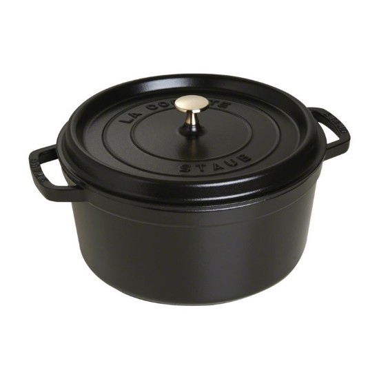 Staub - 28 cm / 6.75 literes Black - Cocotte öntöttvas fazék