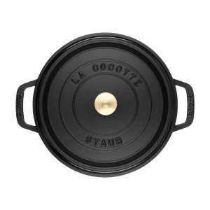 Staub - 28 cm / 6.75 literes Black - Cocotte öntöttvas fazék