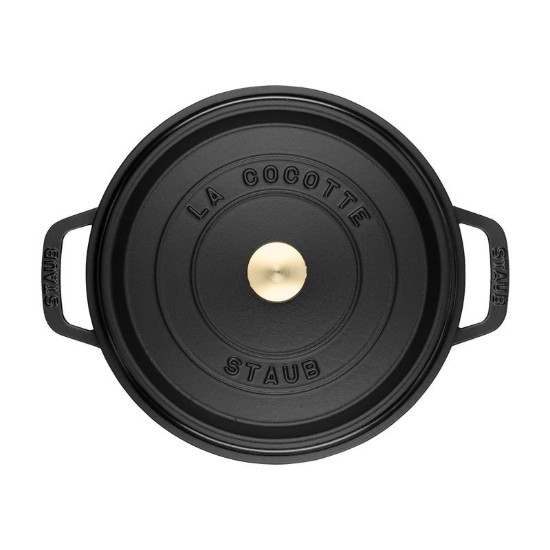 Staub - 28 cm / 6.75 literes Black - Cocotte öntöttvas fazék