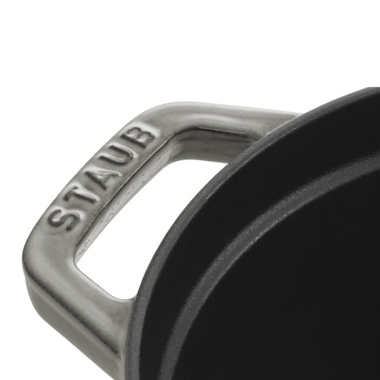 Staub ~ 31 cm / 5,5 l, Graphite Grey ovális Cocotte edény, öntöttvas
