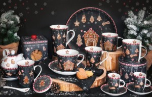 Nuova R2S - 350 ml -es "GINGERBREAD" 2 db. porcelán bögre készlet 