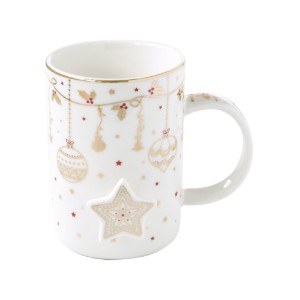 Nuova R2S - 370 ml -es  "CHRISTMAS LIGHTS" porcelán bögre