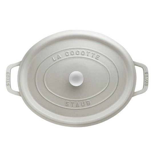 Staub - Ovális Cocotte fazék, öntöttvas, 27cm/3,2L, White Truffle