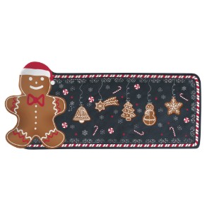 Nuova R2 - 36 x 16 cm -es "GINGERBREAD" tálaló tálca