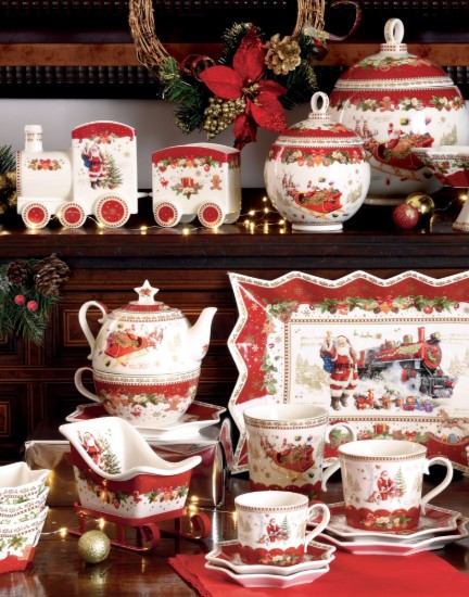 Nuova R2S - 250 ml -es "CHRISTMAS MEMORIES" porcelán bögre tányérral
