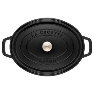 Staub ovális cocotte lábas,  31 cm / 5,5 L - Black 