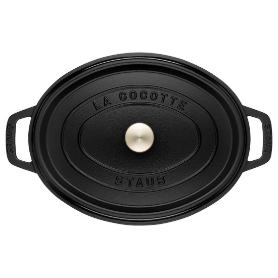 Staub ovális cocotte lábas,  31 cm / 5,5 L - Black 