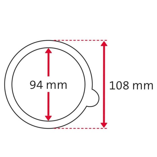 Készlet 6 üveg tömítések, 108 mm - Westmark