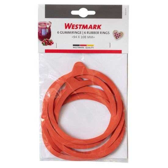 Készlet 6 üveg tömítések, 108 mm - Westmark