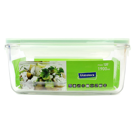 Glasslock üveg ételtároló 1900 ml  
