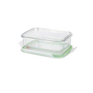 Glasslock üveg ételtároló, négyszögletes 400 ml, "Air Type"