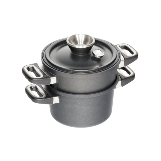 3 részes gőzfőző készlet, alumínium, 20 cm/3 L - AMT Gastroguss