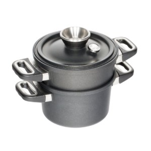 AMT Gastroguss 3 darabos készlet gőzfőzéshez, 24 cm / 4,5 l, alumínium
