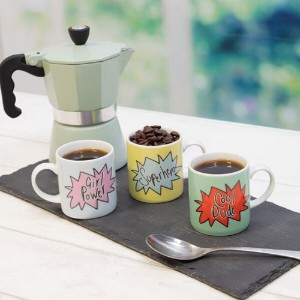 Kitchen Craft - 80 ml-es "Cool Dude" porcelán bögre