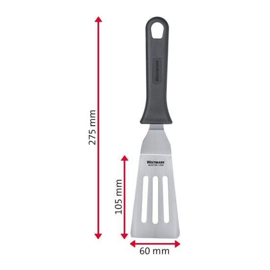 Westmark - "Master Line" 27,5 cm-es, réssel elátott rozsdamentes acél kenőlapát