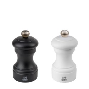 Peugeot 2 darabos őrlőkészlet, 10 cm, "Bistro", White&Black