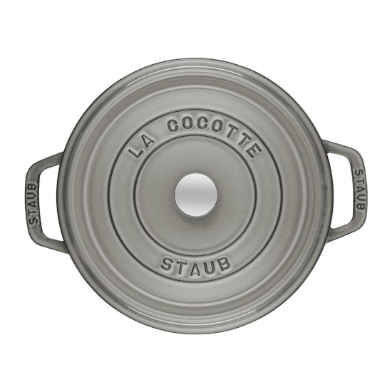 Staub - 28 cm / 6.7 literes Graphite Grey - Cocotte öntöttvas fazék