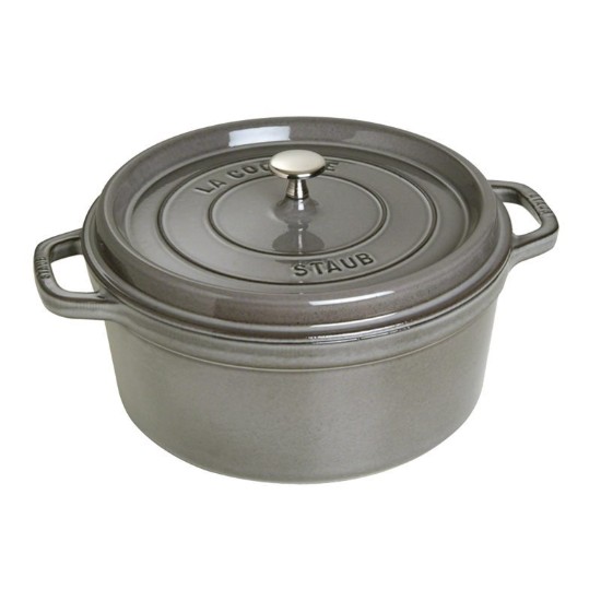 Staub - 28 cm / 6.7 literes Graphite Grey - Cocotte öntöttvas fazék
