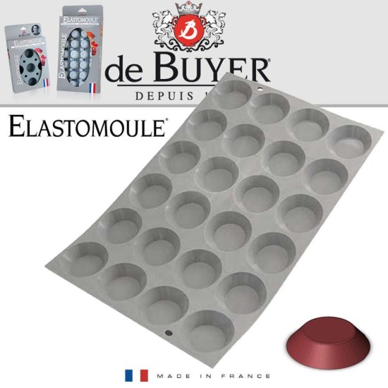 de Buyer ~ 30 x 19,5 cm -es szilikon forma 24 db. mini-süteményhez