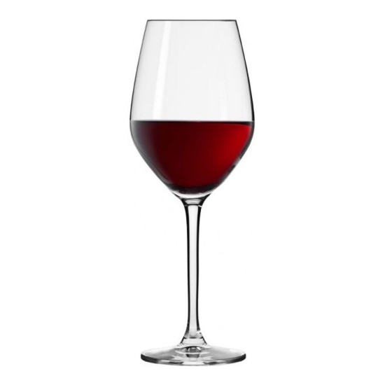 6 db-os vörösboros pohár készlet, kristályüveg, 300ml, "Splendour" - Krosno