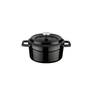 LAVA öntvény lábas, 16cm/1,33L "Trendy", fekete