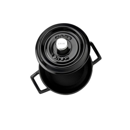 LAVA öntvény lábas, 16cm/1,33L "Trendy", fekete