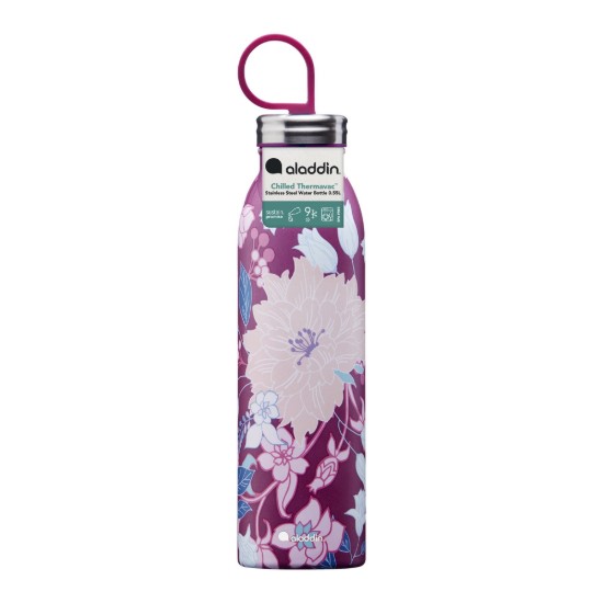 Rozsdamentes acél palack, 550ml, "X Naito "Chilled Thermavac", Dahlia Berry - Aladdin 