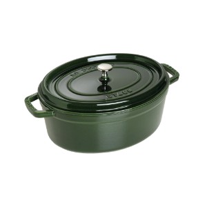 Staub - 27 cm / 3.2 literes ~ Basil - Ovális Cocotte öntöttvas edény