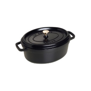 Staub ovális Cocotte 23 cm /2,35 l, Black