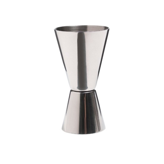 Kitchen Craft Dupla méretű koktélos pohár, 25/50 ml, rozsdamentes acél, ezüstös színű