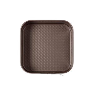 Pyrex - 24 cm - es szénacél szögletes sütőforma levehető alappal
