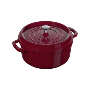 Cocotte főzőedény öntöttvasból, 26cm / 5,2L, Bordeaux - Staub