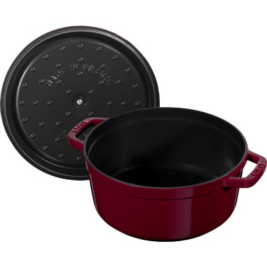 Cocotte főzőedény öntöttvasból, 26cm / 5,2L, Bordeaux - Staub
