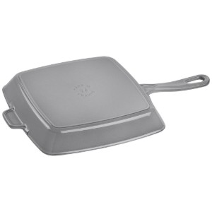 26 cm-es, négyzet alakú grill típusú serpenyő, Graphite Grey - Staub
