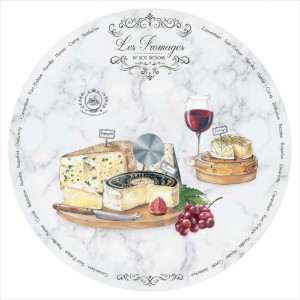 Nuova R2S - "Les Fromages" 32 cm-es üveg forgó tálca