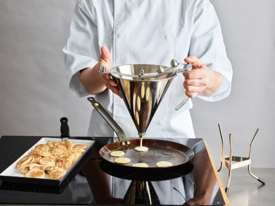 Tésztatöltő tölcsér 1.5 L állvánnyal - de Buyer
