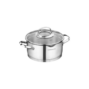 Rozsdamentes acél lábas fedővel, 16cm/1,6L, "Steama" - Korkmaz