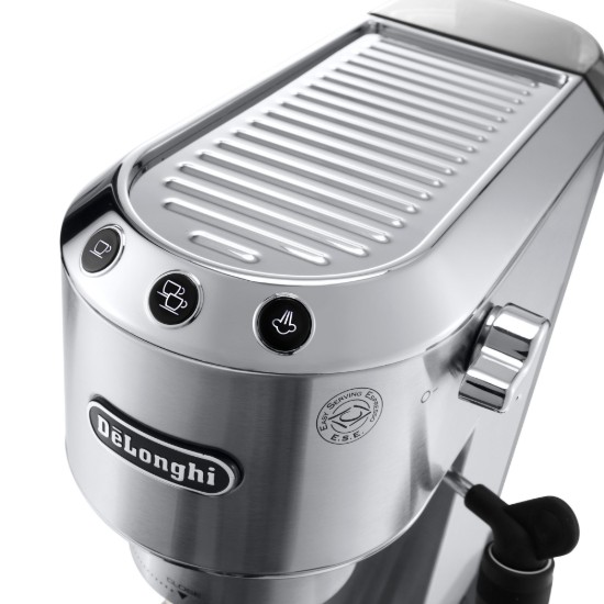 Kézi eszpresszó kávéfőző, 1300W, "Dedica", ezüst színű - De'Longhi