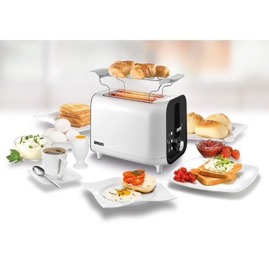 Unold ~ 800 W-os "Shine White" kenyérpirító