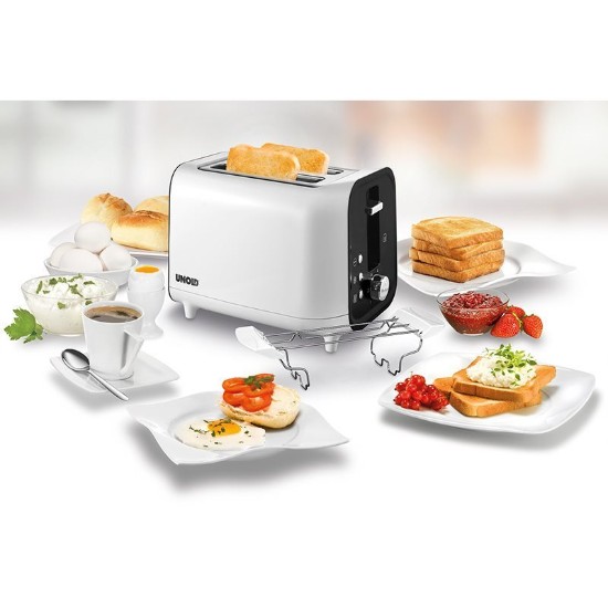 Unold ~ 800 W-os "Shine White" kenyérpirító